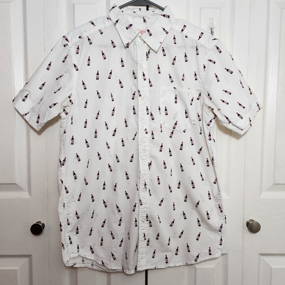 Budweizer Short Sleeve Button Down